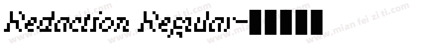 Redaction Regular字体转换